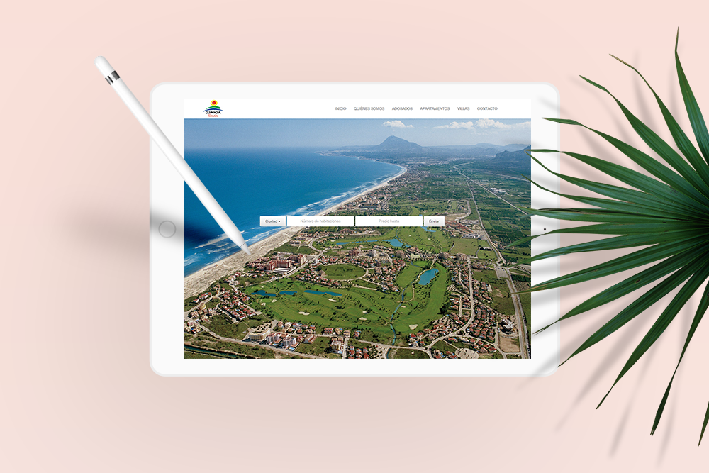 Página web de Oliva Nova Resales