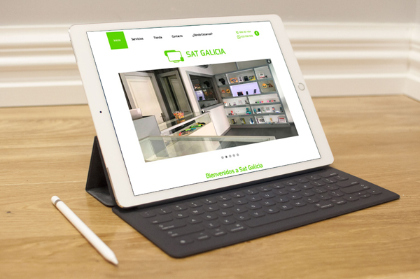 Web estándar realizada para Sat Galicia